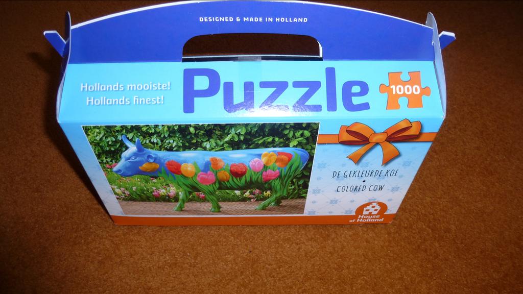 Puzzle De Gekleurde Koe - 1000 stukjes, Ophalen of Verzenden, 500 t/m 1500 stukjes, Nieuw, Legpuzzel