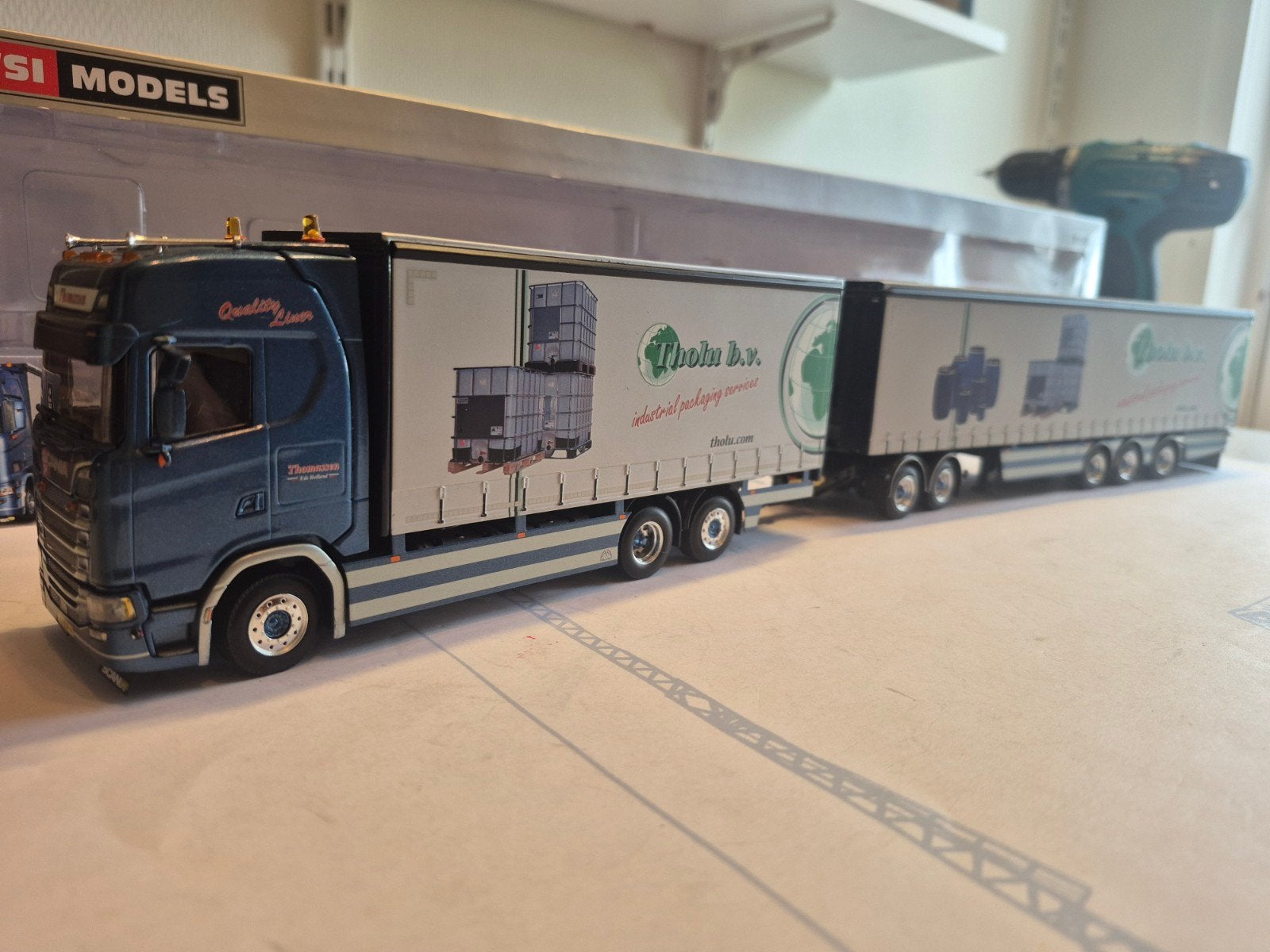 Scania s LZV tholu/ thomassen ede, Hobby en Vrije tijd, Modelauto's | 1:50, Ophalen of Verzenden, Zo goed als nieuw, Bus of Vrachtwagen