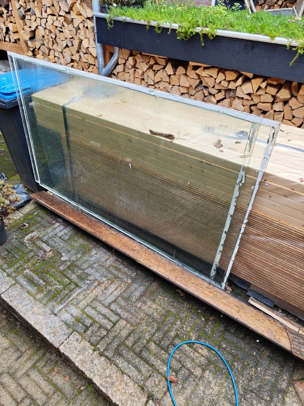 3 stuks Grote glasplaat 177,5x103,5 14mm 2x7mm gelaagd glas, Ophalen, Gebruikt, 80 tot 120 cm, Glasplaat