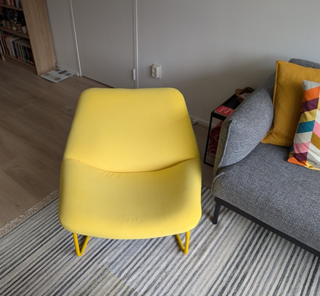IKEA SOTENÄS Fauteuil Geel Nieuw Vintage, Ophalen, Vintage, Nieuw, 75 tot 100 cm
