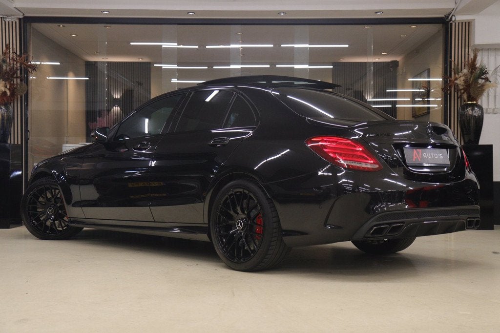 Mercedes-Benz C-klasse AMG 63 S PANO/BURM/CAM/MEM/STOELVER/V, Auto's, Automaat, Achterwielaandrijving, Gebruikt, 510 pk
