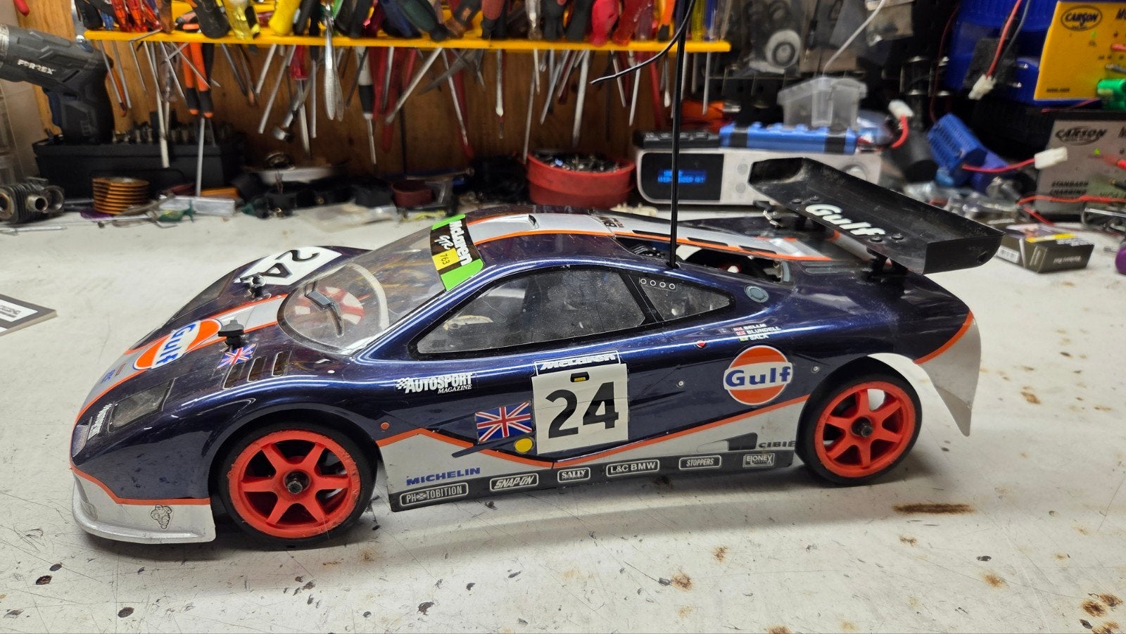 Te koop mooie kyocho fazer, Gebruikt, Auto offroad, Ophalen of Verzenden, Schaal 1:10