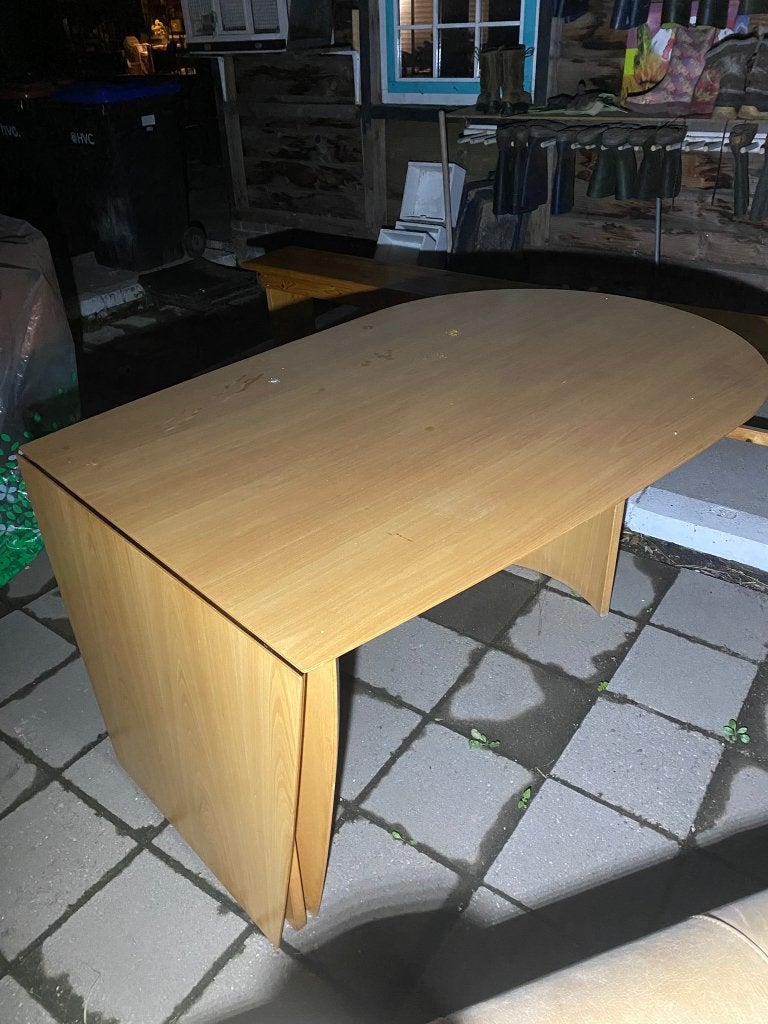 tafel, Gebruikt, 200 cm of meer, Vijf personen of meer, Ovaal
