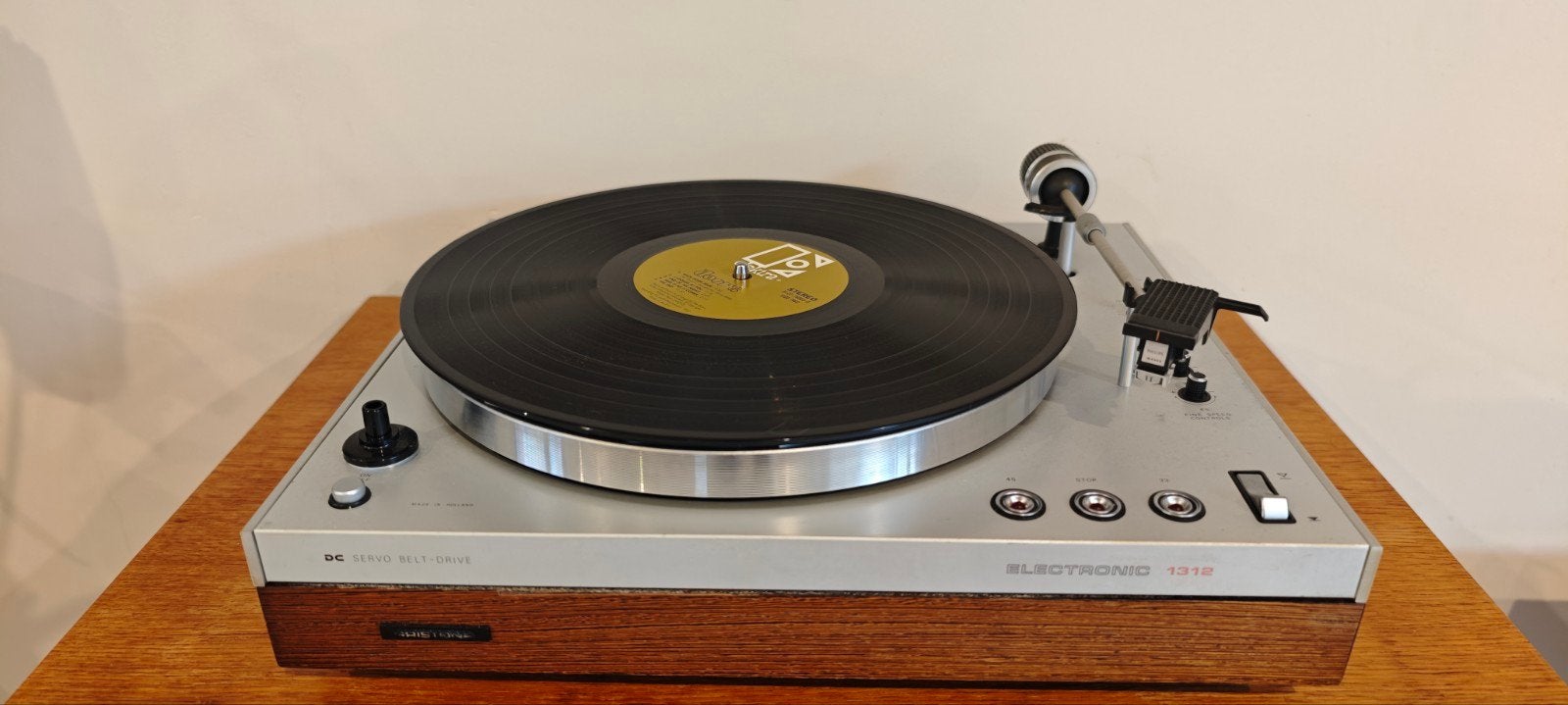 Aristona 1312 Platenspeler - Vintage Hifi Draaitafel, Audio, Tv en Foto, Platenspelers, Ophalen of Verzenden, Gebruikt, Platenspeler
