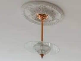 Franse brocante lamp, Ophalen