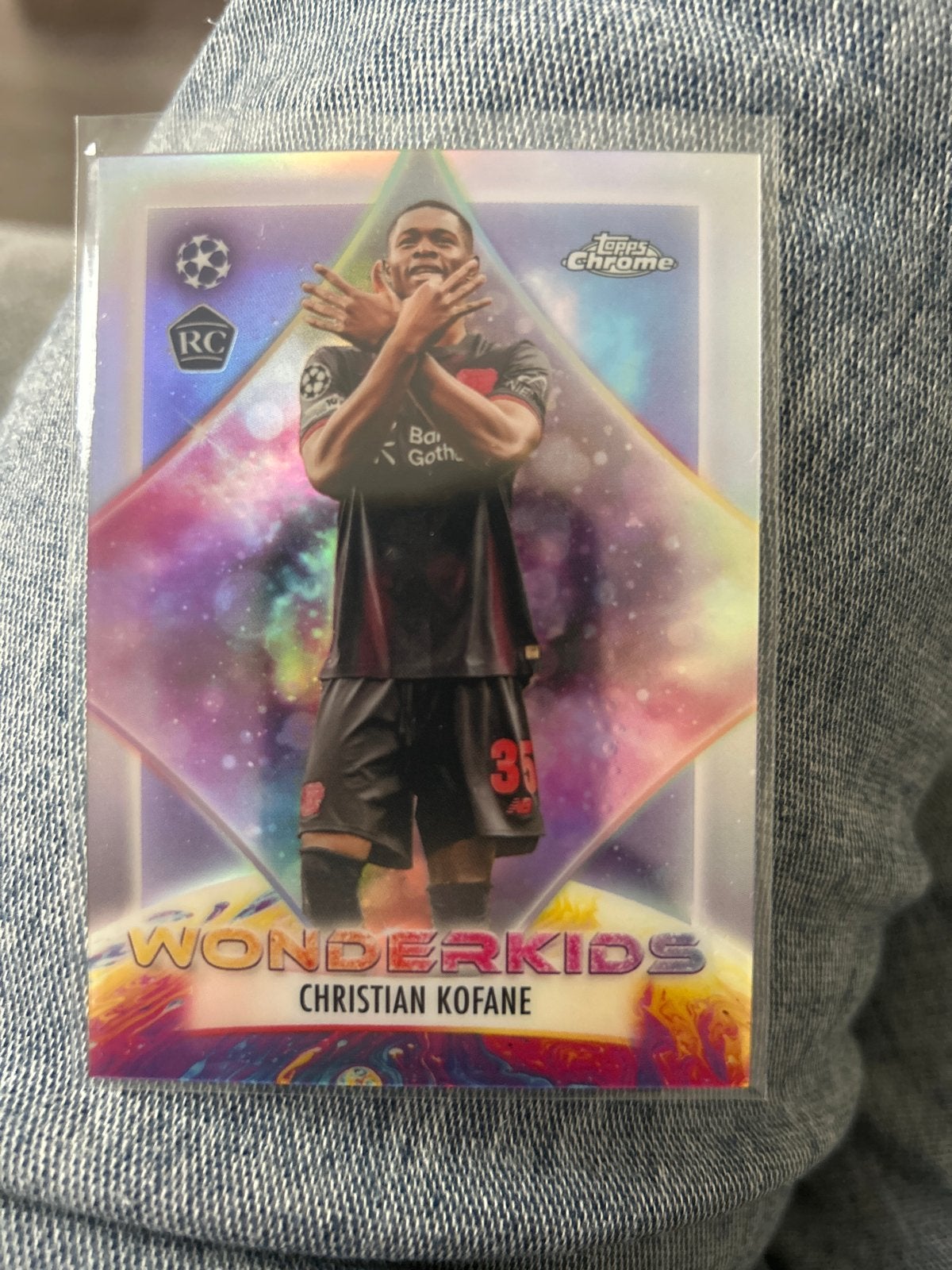 Christian Kofane Topps Chrome Wonderkids RC, Ophalen of Verzenden, Zo goed als nieuw, Buitenlandse clubs, Spelerskaart