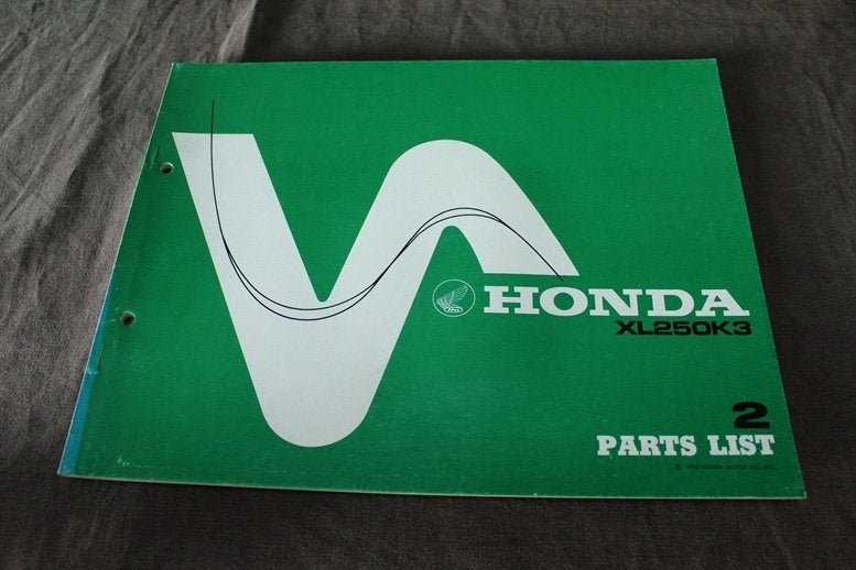 Honda XL250 K3 1976 motorcycle parts list XL250K3, Motoren, Ophalen of Verzenden, Honda