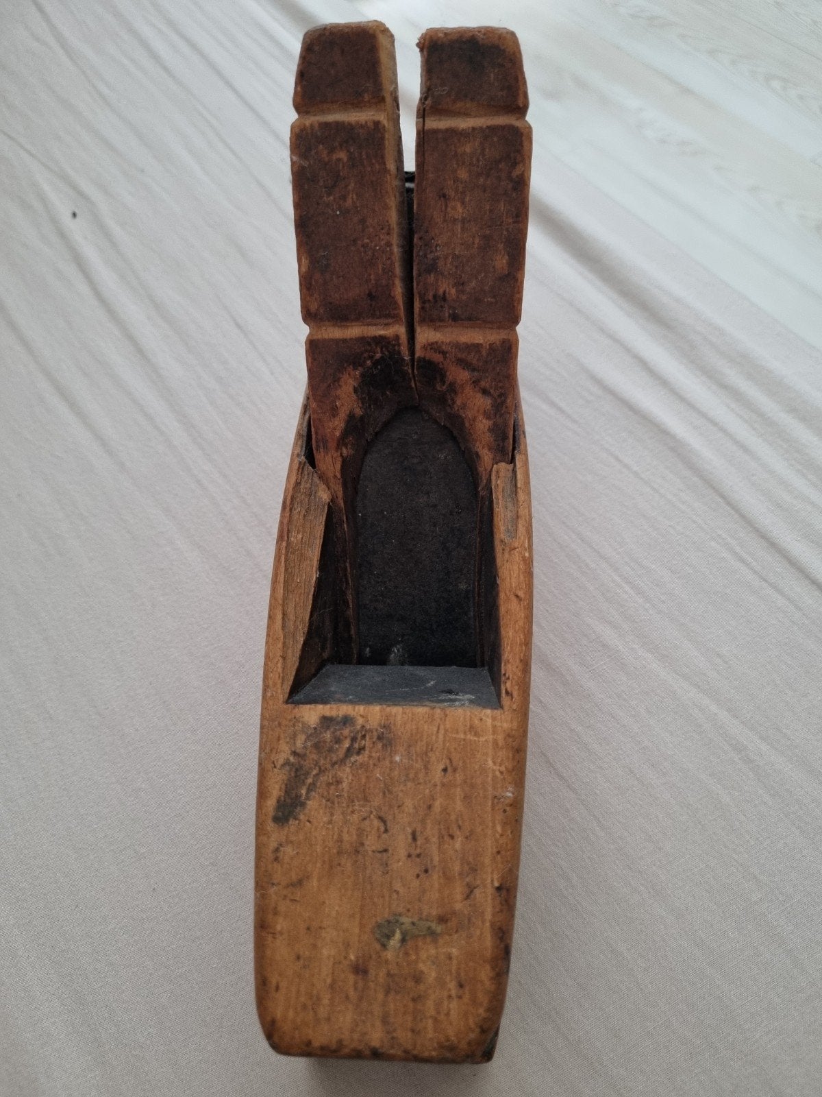 Antieke Houten Blokschaaf - Vintage Gereedschap, Ophalen of Verzenden