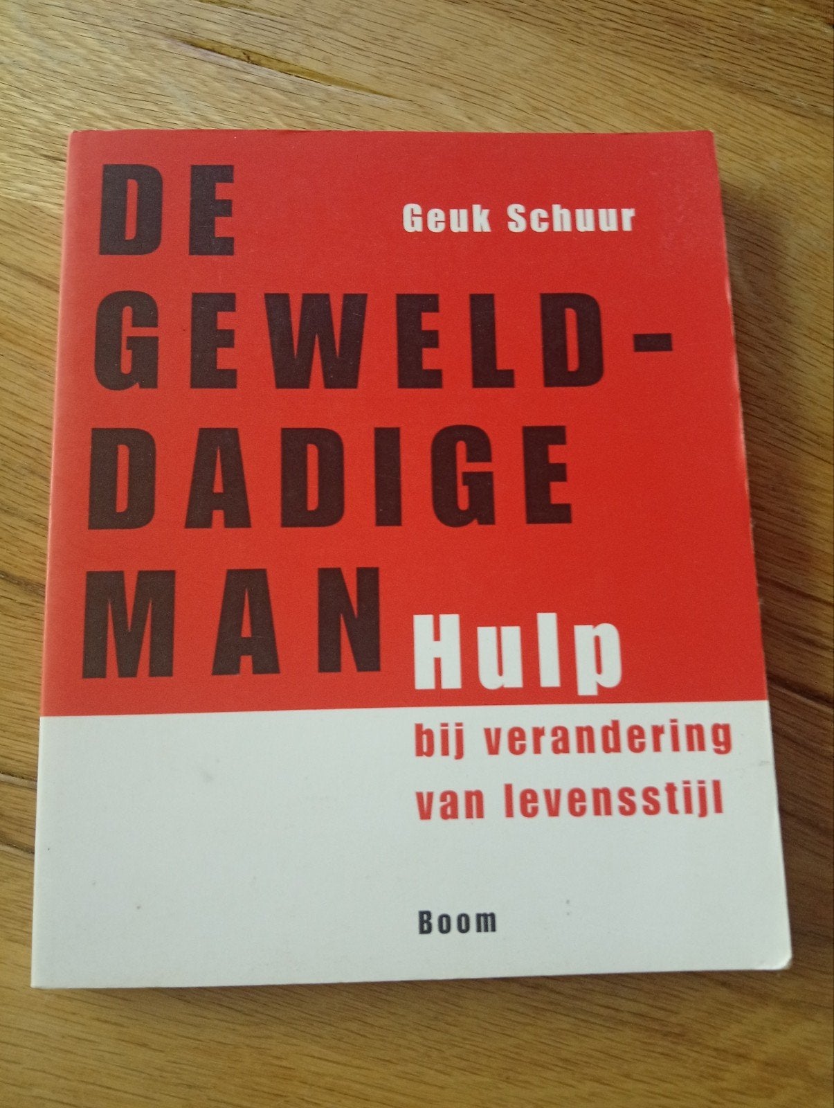 De Gewelddadige Man Hulp bij verandering van levensstijl, Ophalen of Verzenden, Nederland, Geuk Schuur, Gelezen
