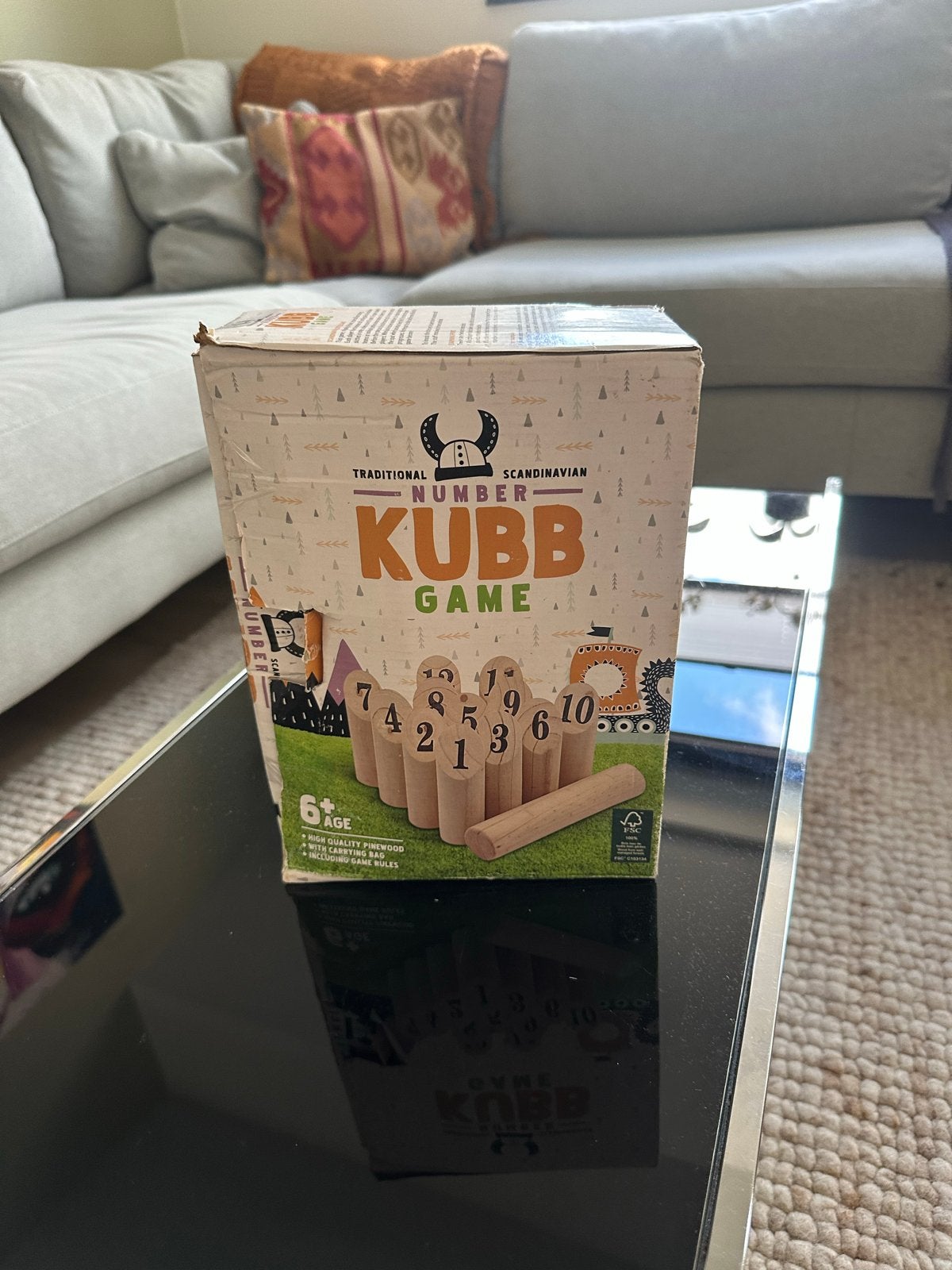 Traditioneel Scandinavisch Kubb Spel - Zo goed als nieuw, Ophalen of Verzenden, Zo goed als nieuw