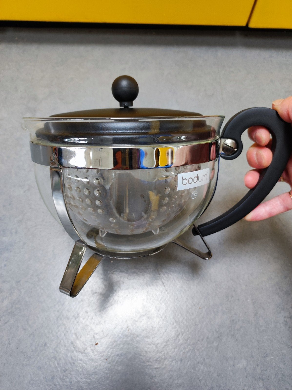Bodum theepot, Ophalen, Zo goed als nieuw