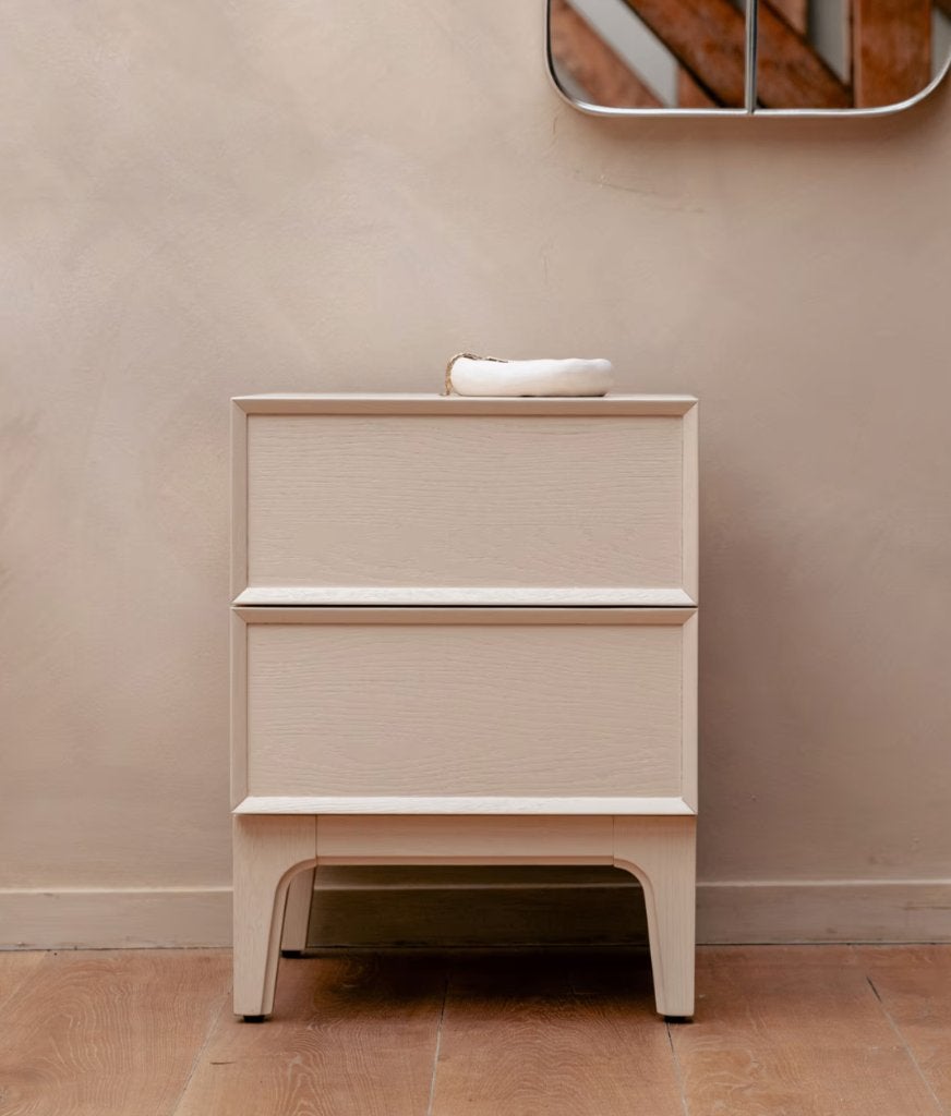 Zuiver Sidetable Nachtkastje June Beige | Van €619, nu, Huis en Inrichting, Tafels | Sidetables, 100 tot 150 cm, Nieuw, Ophalen of Verzenden