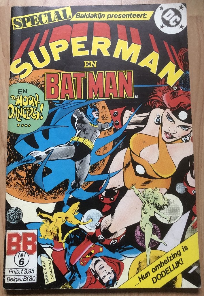 SUPERMAN EN BATMAN - SPECIAL - DC/BB NR. 6 - 1985, Eén stripboek, Ophalen of Verzenden, Zo goed als nieuw