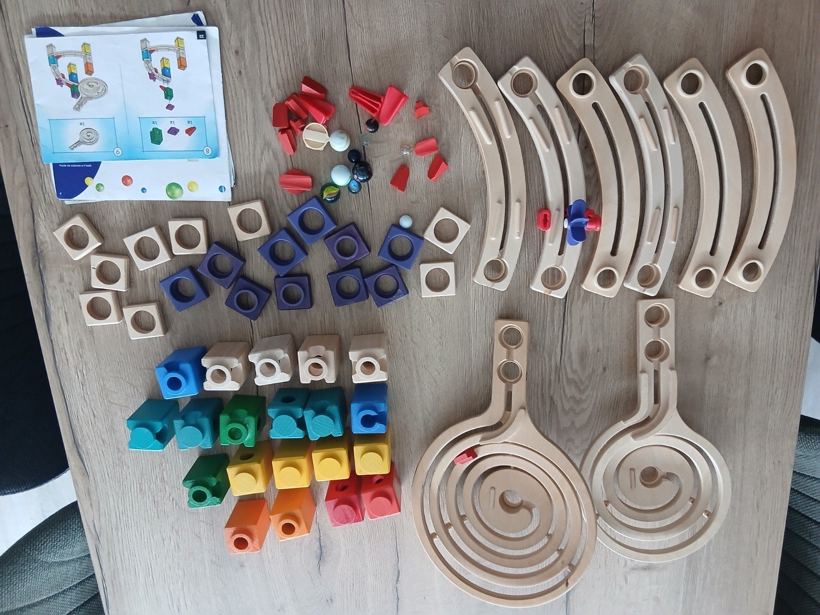 Haba Quadrilla knikkerbaan set, Ophalen of Verzenden, Gebruikt, Overige merken