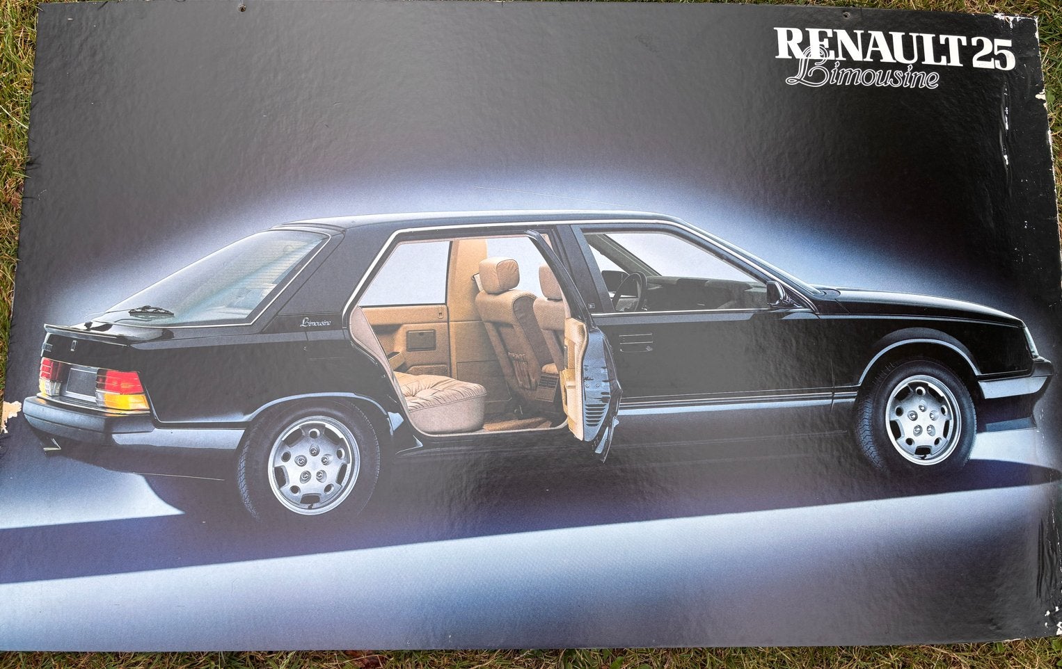 Originele reclameborden Renault & Jeep (100x60 cm), Ophalen, Gebruikt, Auto's