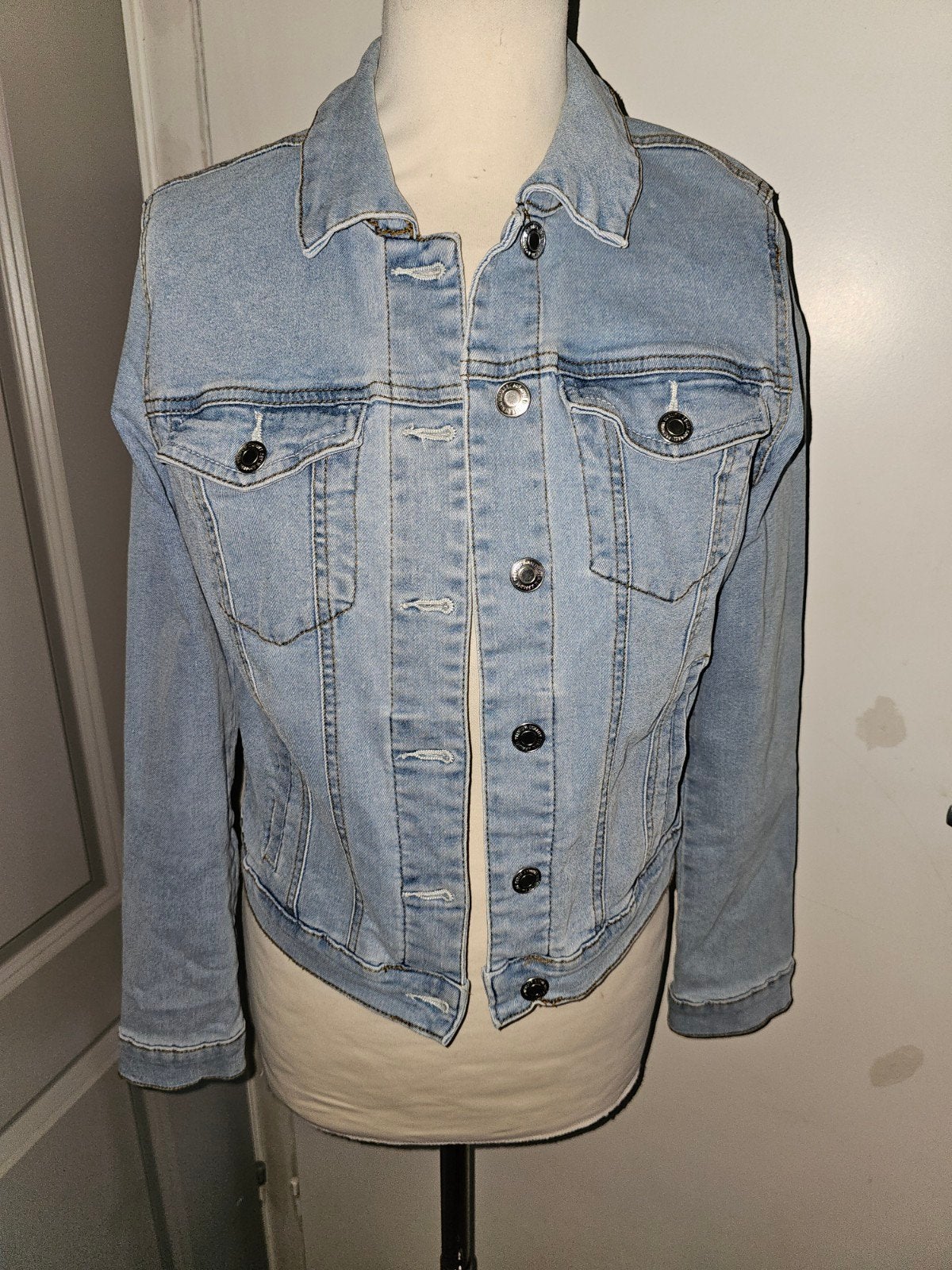 Vero moda spijkerjas maat S, Ophalen of Verzenden, Zo goed als nieuw, Maat 38/40 (M), Blauw