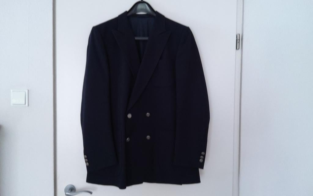 BURBERRYS HERENBLAZER MAAT 48, Kleding | Heren, Kostuums en Colberts, Ophalen, Zo goed als nieuw, Maat 48/50 (M), Blauw