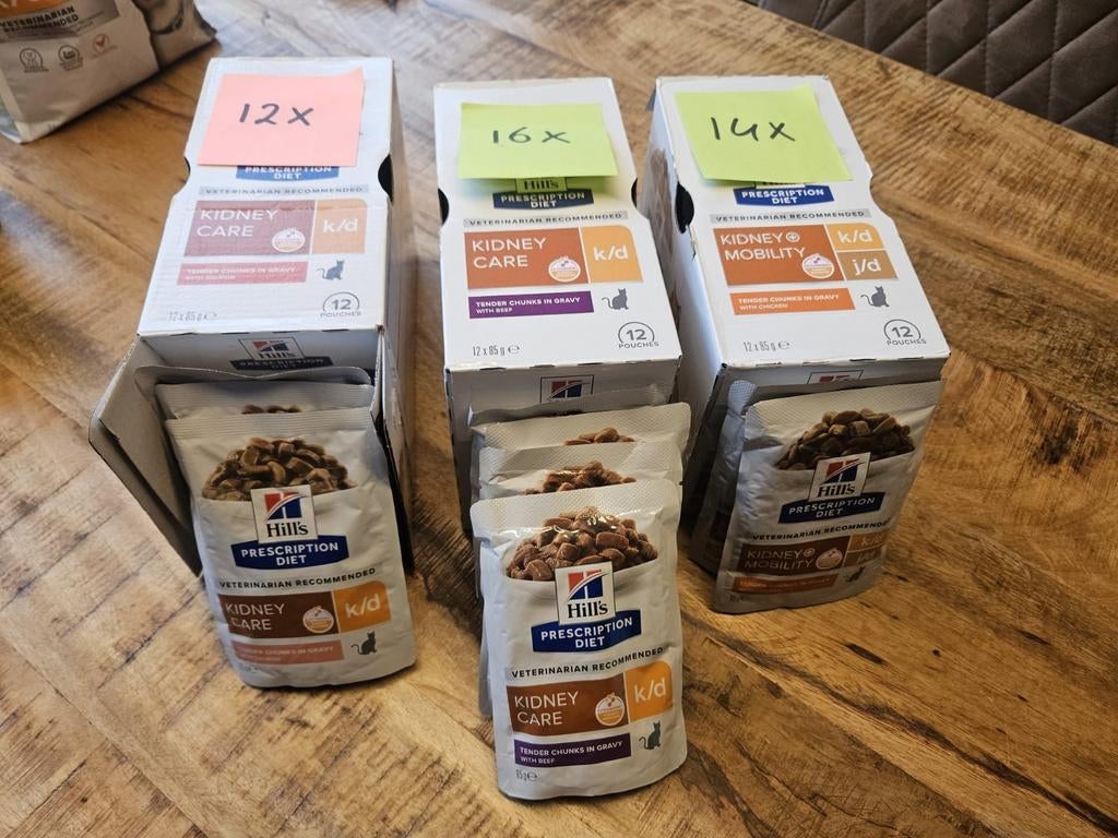 Hills kidney care natvoer 42 stuks niervoeding kat, Dieren en Toebehoren, Dierenvoeding, Ophalen of Verzenden, Kat