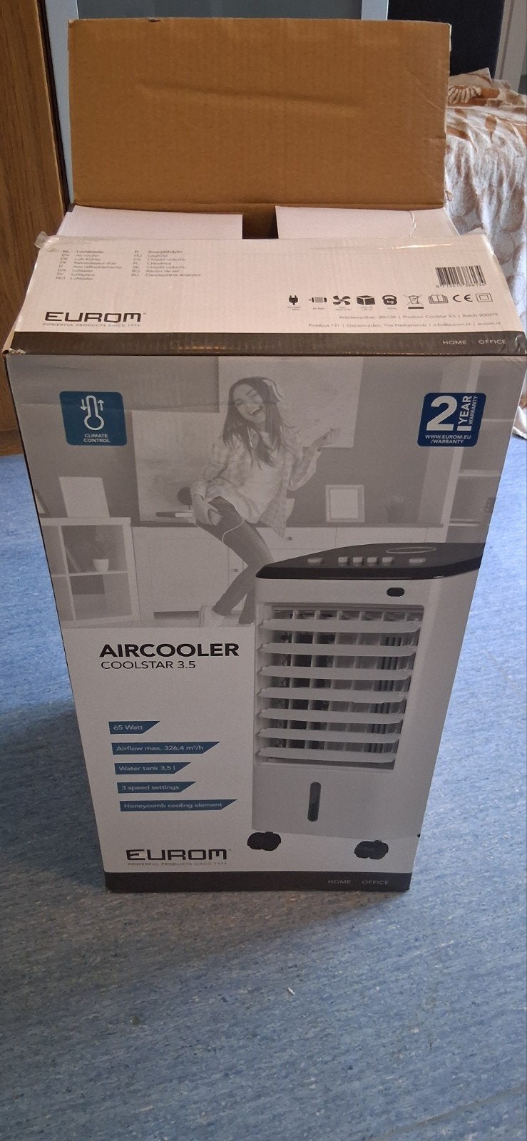 Eurom Air Cooler Coolstar 3.5, Gebruikt, Ventileren, 3 snelheden of meer, Ophalen of Verzenden