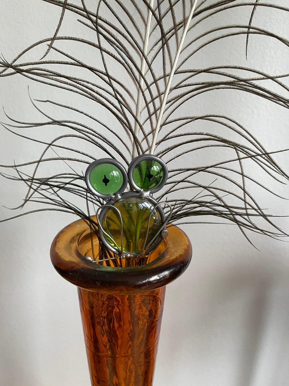 Kikker glas in lood kunstwertkje, Ophalen of Verzenden