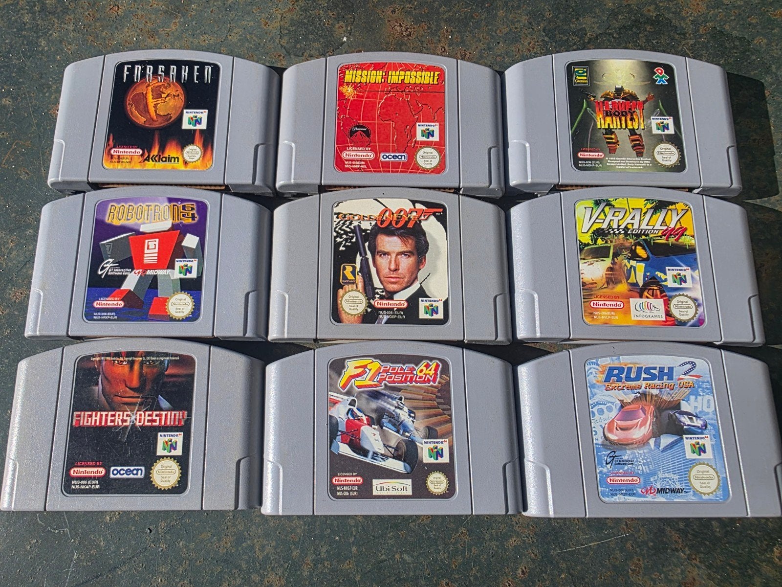 N64 Rush 2 Robotron Golden eye F zero Forsaken boxed, Spelcomputers en Games, Gebruikt, Overige genres, Ophalen of Verzenden, 3 spelers of meer
