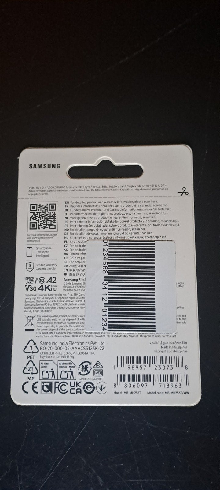 Foto 6 van Samsung MicroSDXC UHS-I Card T7 256GB - Nieuw & Geseald