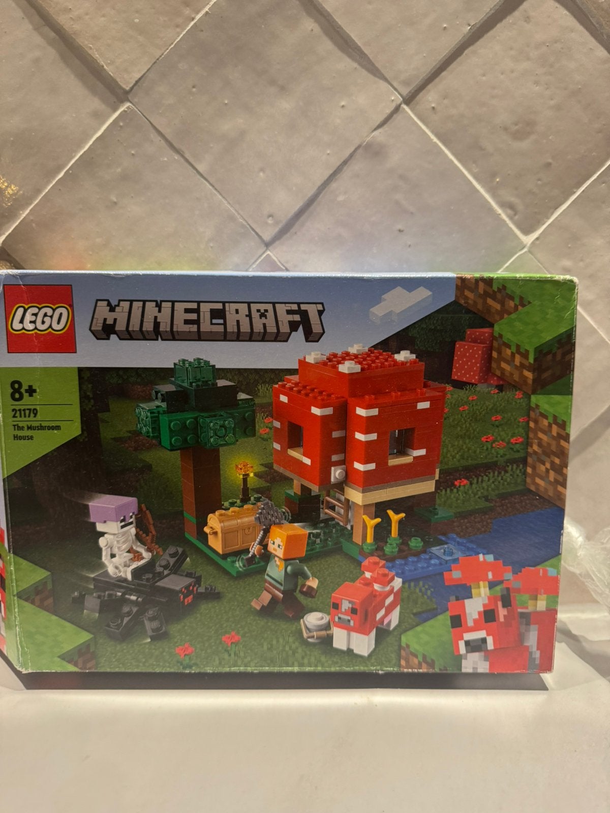 Lego minecraft paddenstoelen huis, Kinderen en Baby's, Ophalen, Zo goed als nieuw