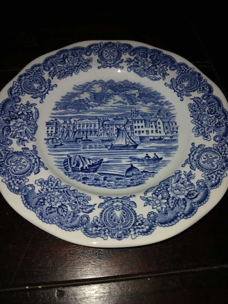 Historical Ports of England gebaksbord,17,5cm, Ophalen of Verzenden