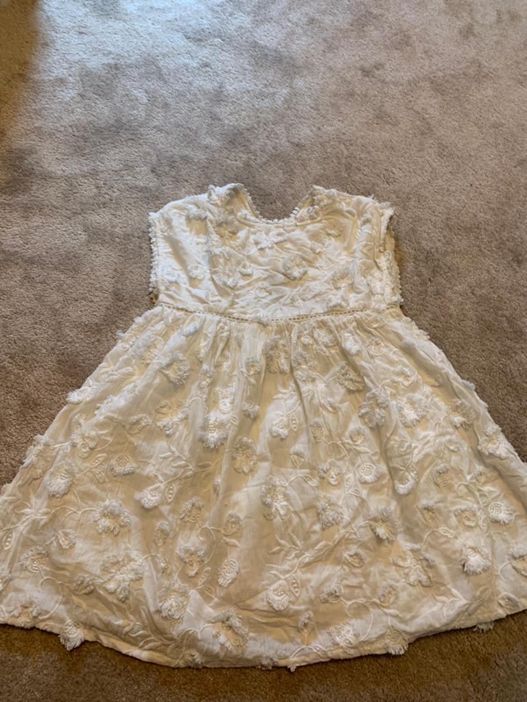 Louise mischa wit bloemen jurk maat 8 jaar, Ophalen of Verzenden, Zo goed als nieuw, Meisje, Jurk of Rok