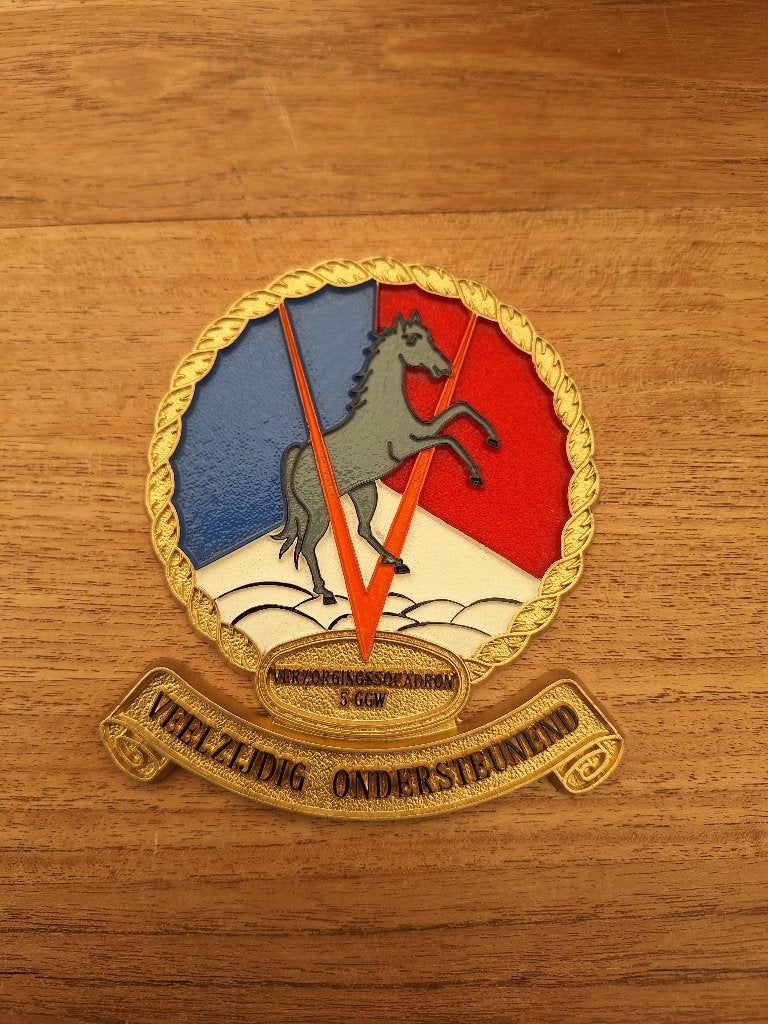 Luchtmacht ggw schild, Ophalen of Verzenden, Luchtmacht, Nederland, Embleem of Badge