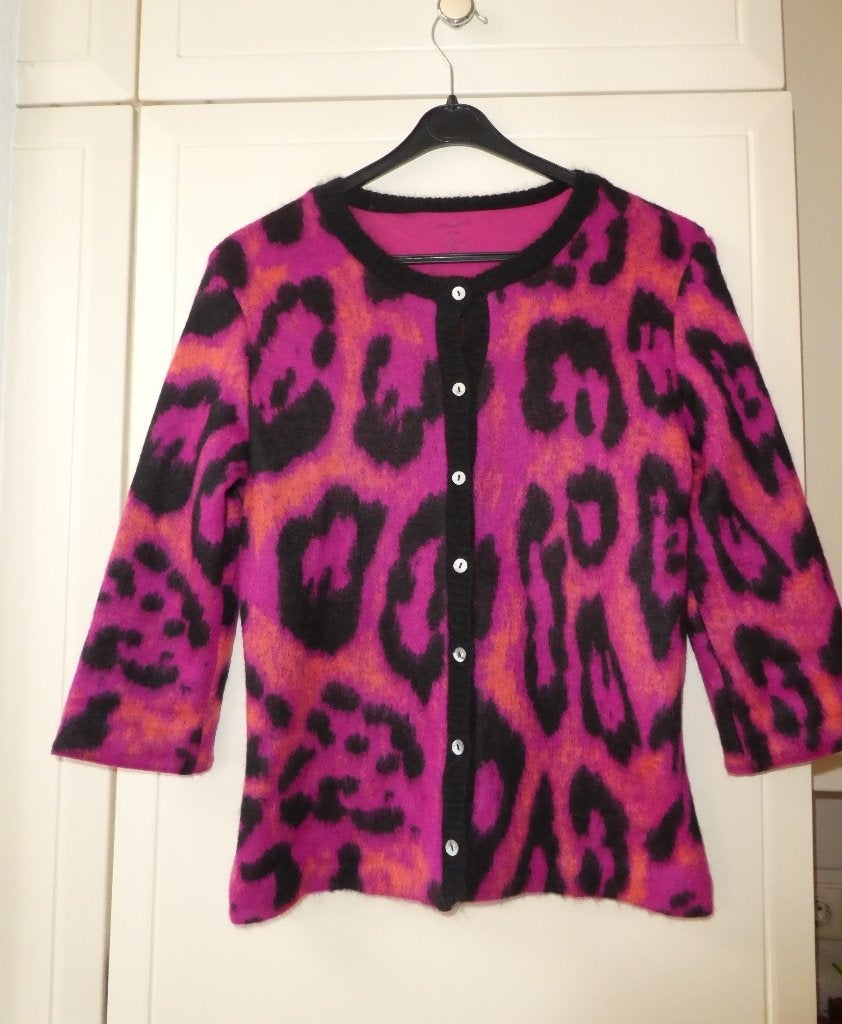 NIEUW Marccain vest maat 36 oranje fuchsia zwart dierenprint, Kleding | Dames, Nieuw, Maat 36 (S), Marccain, Meerkleurig