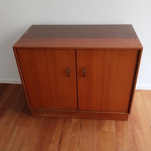 Lage kast Kempkes vintage retro mid century 88 cm origineel, Ophalen, 50 tot 100 cm, 25 tot 50 cm, Vintage retro mid century