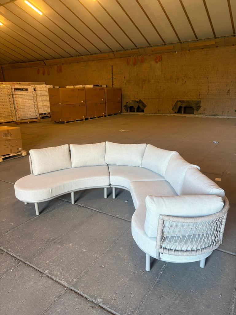 Mooie loungeset! (Showroom model), Ophalen, 6 zitplaatsen, Aluminium, Zo goed als nieuw