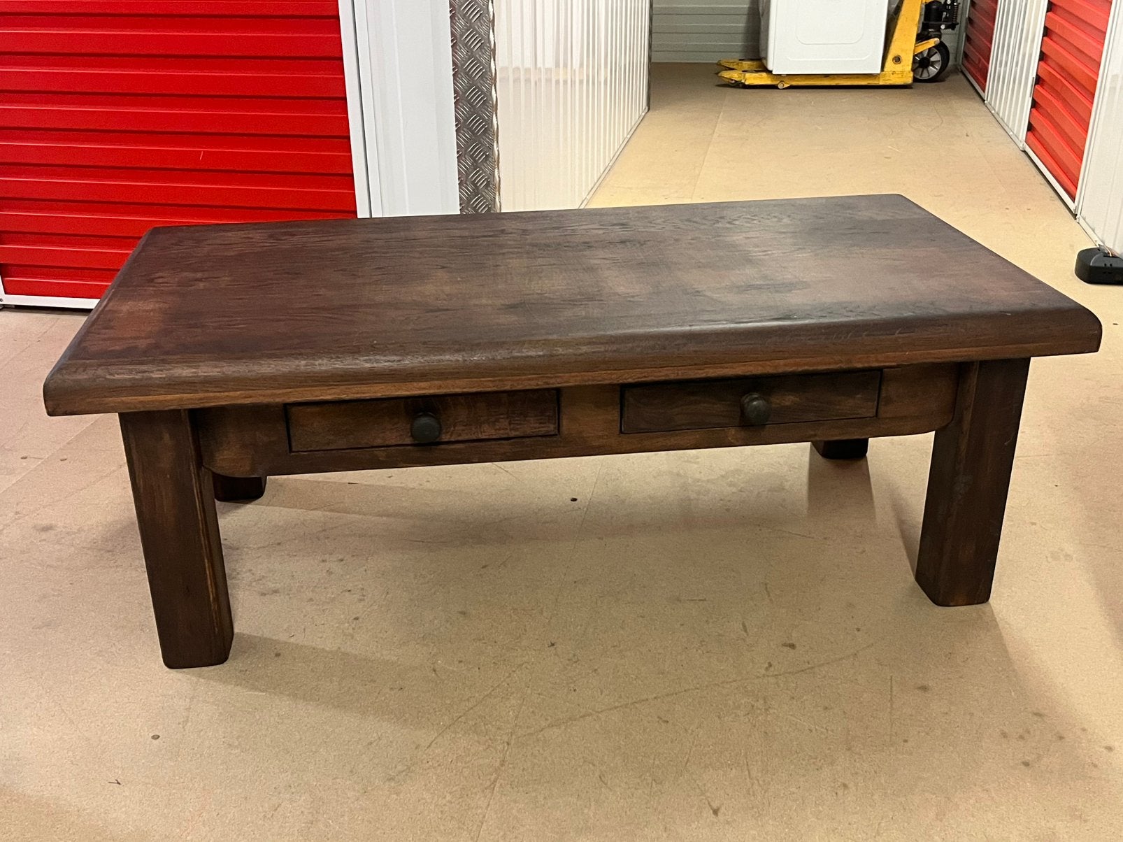 Prachtige eiken salontafel | Landelijke/ Koloniale stijl, Huis en Inrichting, Tafels | Salontafels, Ophalen, Gebruikt, 100 tot 150 cm