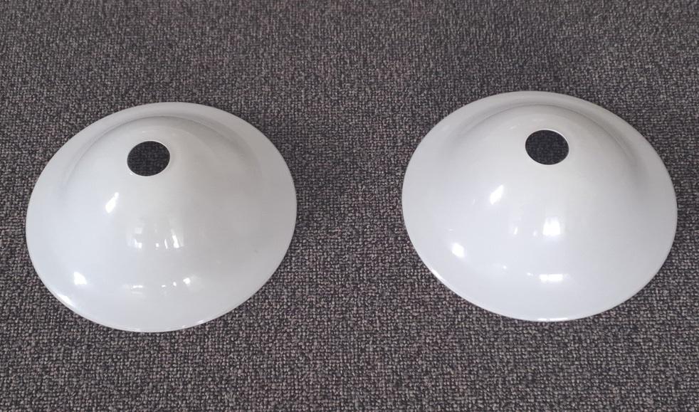 Te koop: vintage glazen lampenkapjes, Huis en Inrichting, Lampen | Hanglampen, Ophalen, Gebruikt, Glas, Minder dan 50 cm