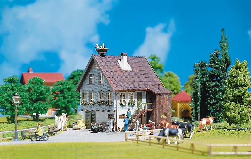 Faller: Huis met ooievaarsnest NIEUW, Overige merken, Gelijkstroom of Wisselstroom, Brug, Tunnel of Gebouw, Nieuw