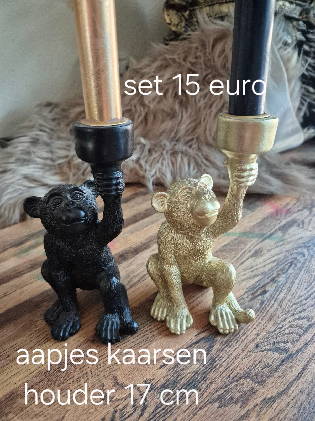 Aapjes kandelaar, Ophalen