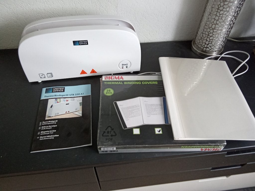 Bindmachine thermisch, Ophalen, Gebruikt