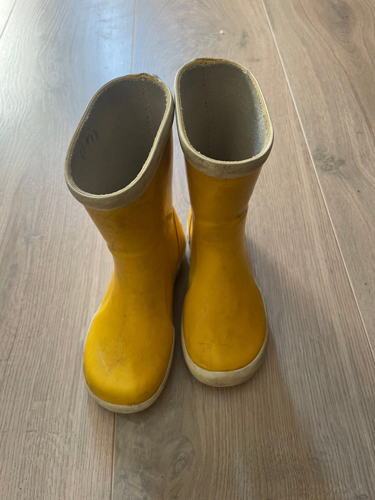 Regenlaarsjes Bergstein geel maat 25, Ophalen, Zo goed als nieuw, Jongen of Meisje, Laarzen