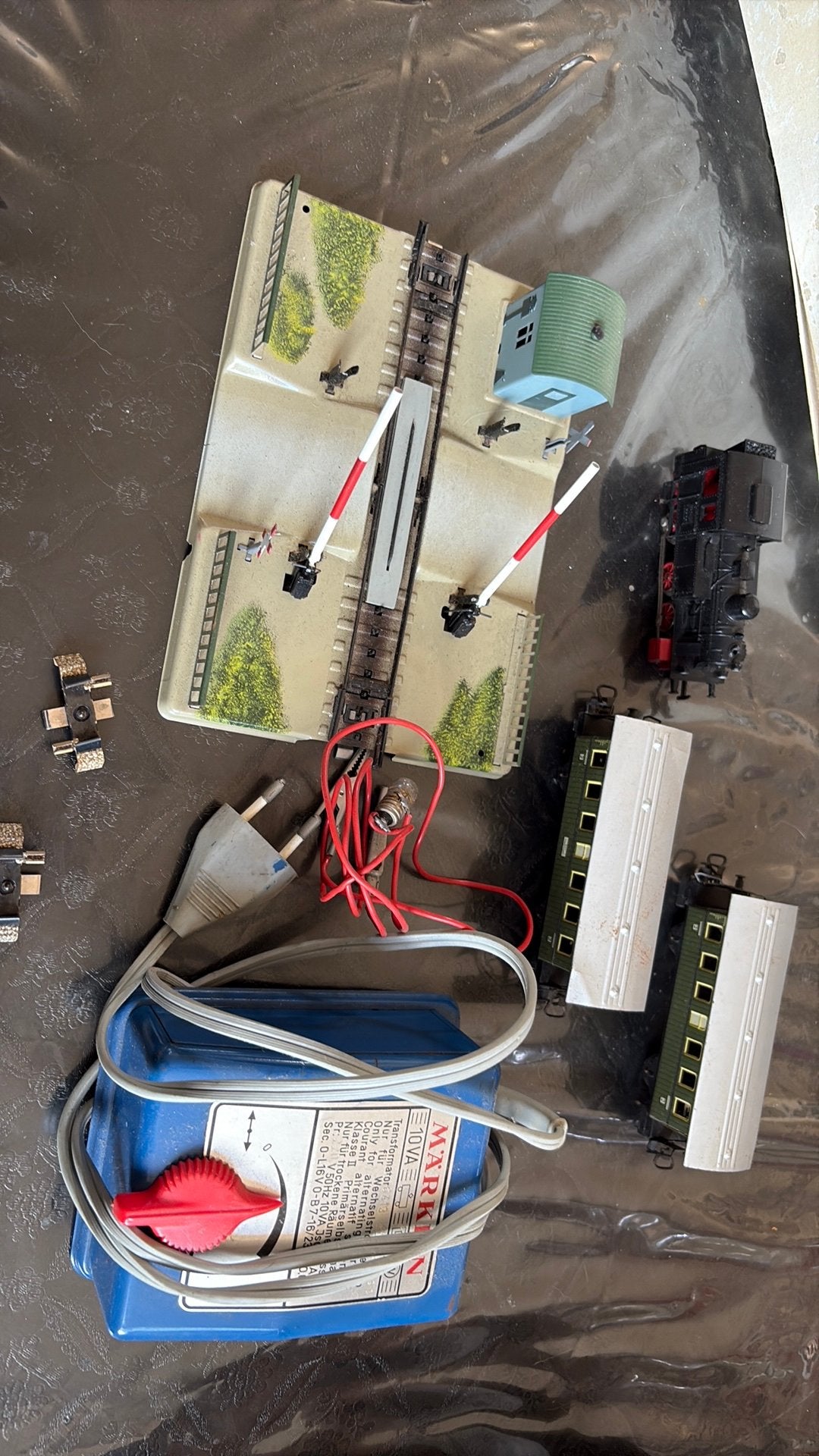 Marklin set met hoop rails, Hobby en Vrije tijd, Wisselstroom, Gebruikt, Wagon, Ophalen of Verzenden