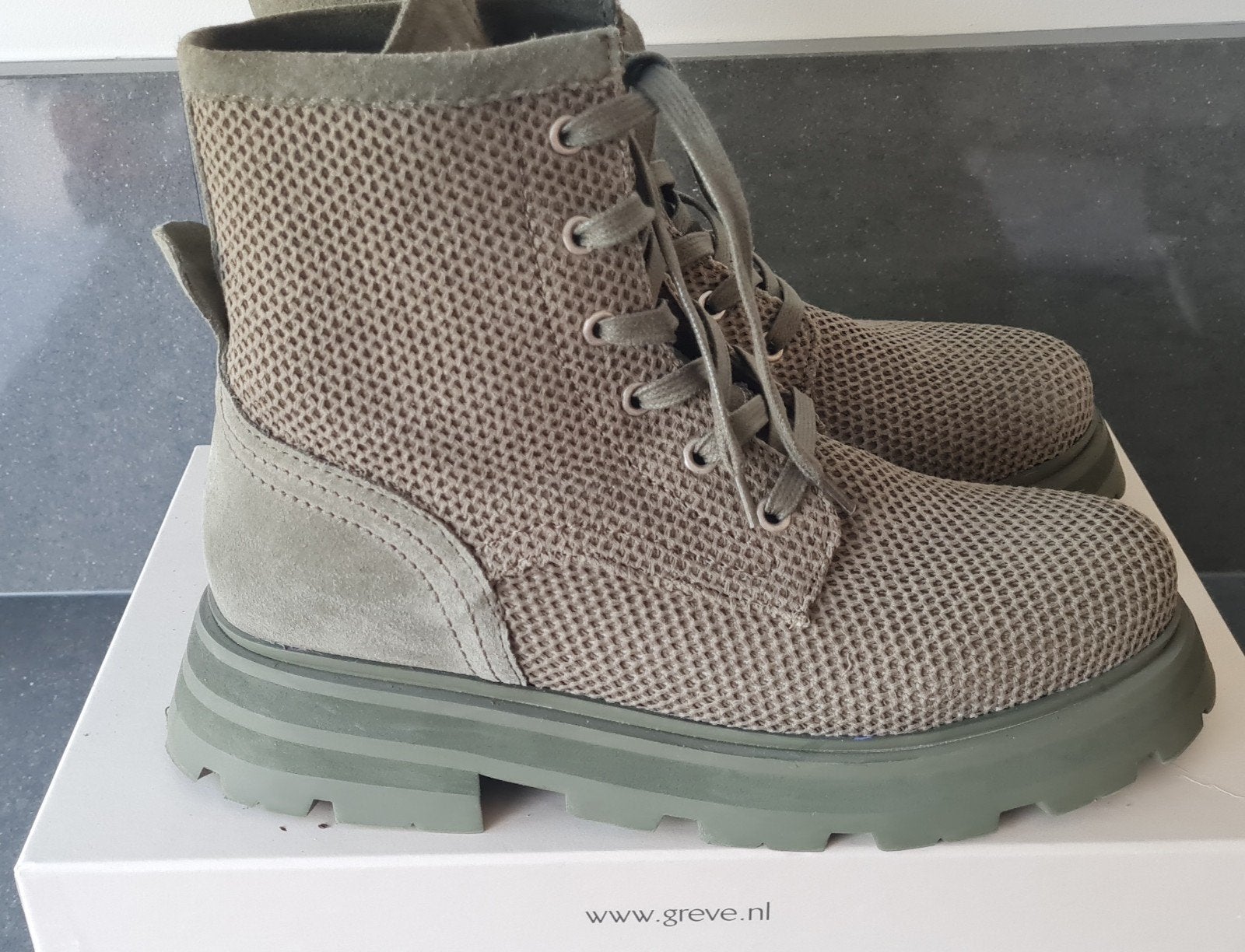 Blah Boots leger groen, Blah, Ophalen of Verzenden, Zo goed als nieuw, Groen