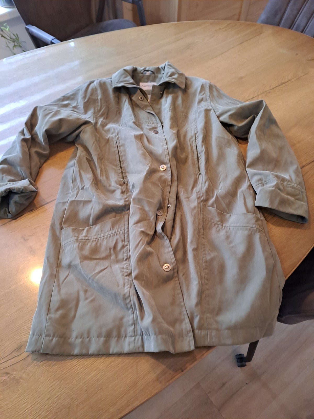 Mooie damesjas( groen) van Aggostino, maat 36, Ophalen of Verzenden, Overige kleuren