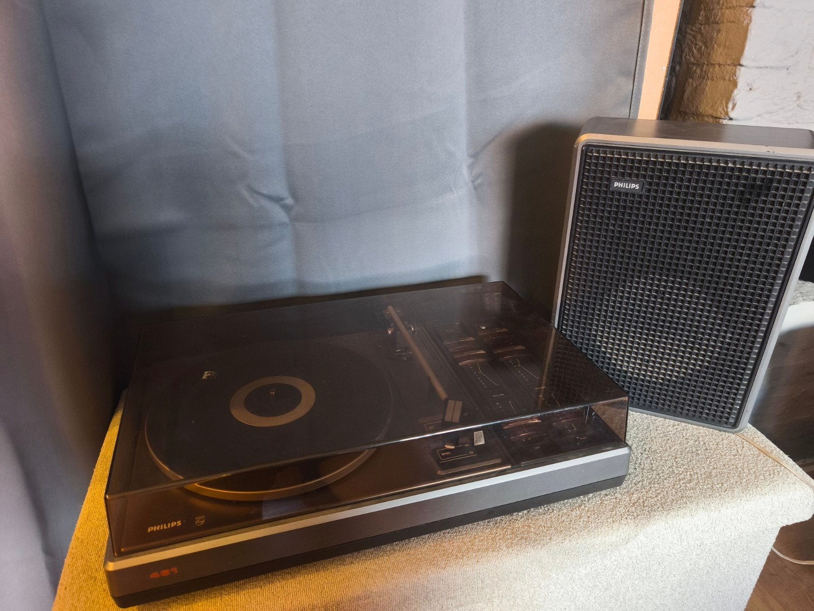 Vintage Philips 461 Platenspeler (22AF461), Audio, Tv en Foto, Ophalen, Gebruikt, Platenspeler, Philips