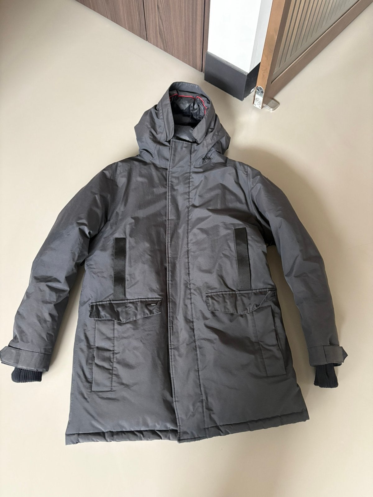 Nobis heren Parka zwart maat L, Ophalen of Verzenden, Zo goed als nieuw, Maat 52/54 (L), Zwart