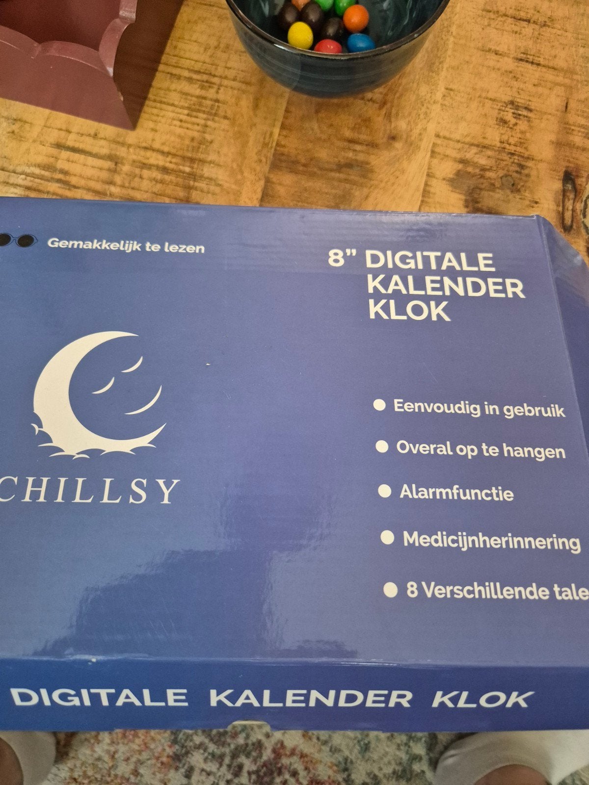 Chillsy Digitale Kalender Klok - Duidelijk en Compleet, Huis en Inrichting, Ophalen of Verzenden, Nieuw