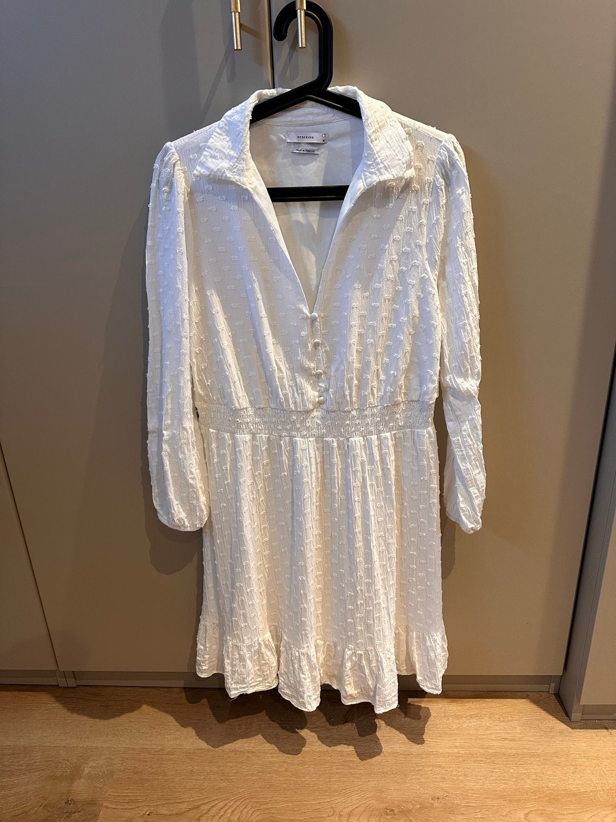 Wit jurkje van Reserved, maat XL, Wit, Maat 46/48 (XL) of groter, Ophalen of Verzenden, Zo goed als nieuw