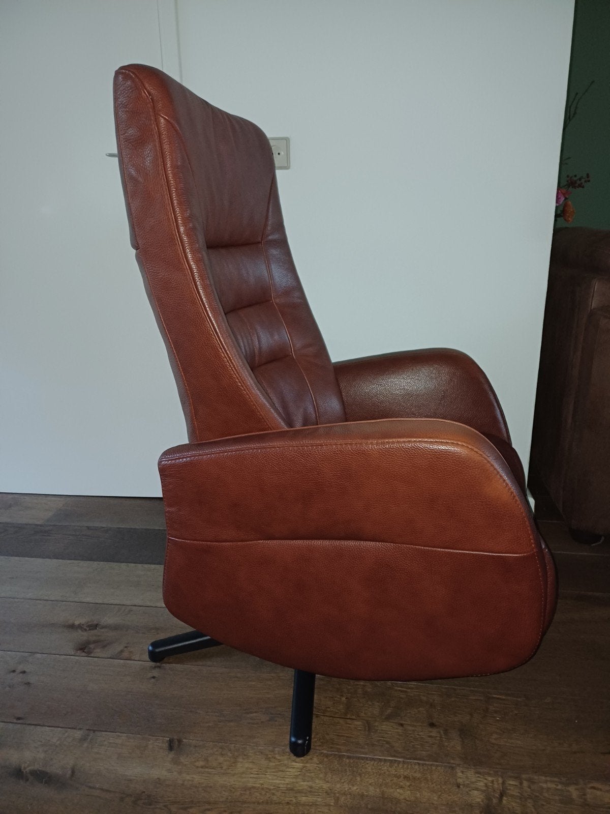 Well- Fair lederen relaxstoel, Ophalen, Minder dan 75 cm, 50 tot 75 cm