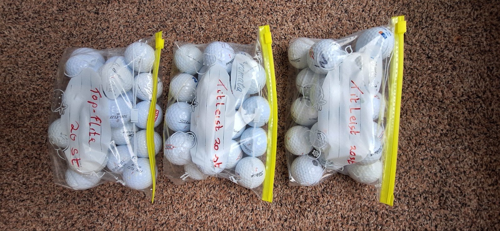 Golfballen per 20stuks - Diverse merken, Ophalen of Verzenden, Gebruikt, Bal(len), Overige merken