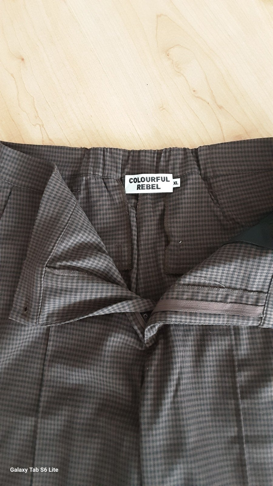 Colourful Rebel broek - Maat XL - Geruit bruin, Bruin, Maat 46/48 (XL) of groter, Colourful Rebel, Ophalen of Verzenden