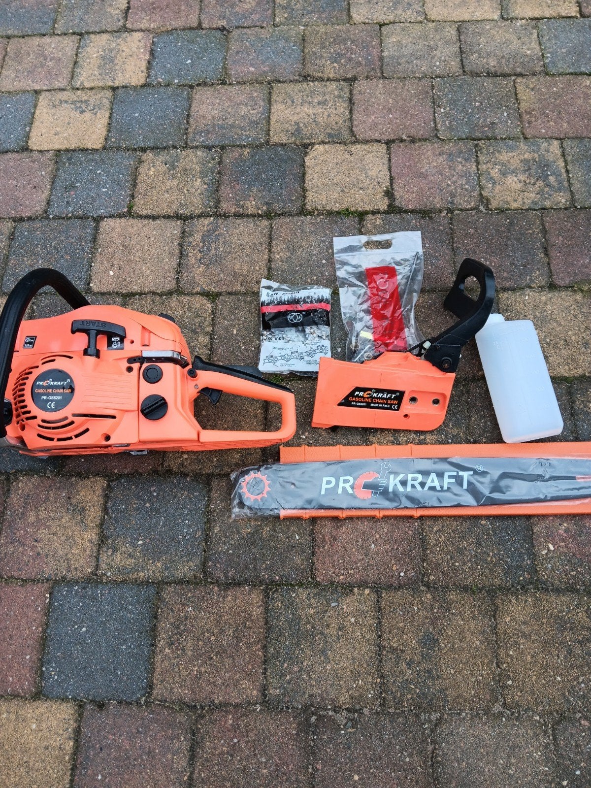 Nieuwe Pro Kraft Benzine Kettingzaag PR-GS5201, Pro Kraft, 70 mm of meer, Kettingzaag, Nieuw